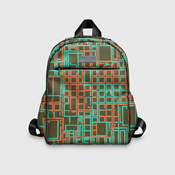 Детский рюкзак Разноцветные толстые линии, цвет: 3D-принт