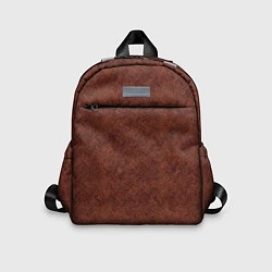 Детский рюкзак Красно-коричневый имитация меха, цвет: 3D-принт