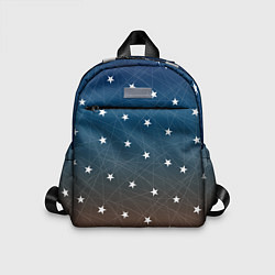 Детский рюкзак Звёзды на оранжевом закате, цвет: 3D-принт