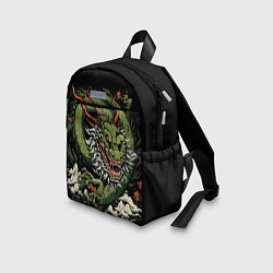 Детский рюкзак Символ года зеленый дракон, цвет: 3D-принт — фото 2