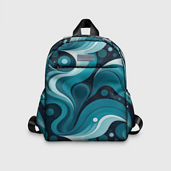 Детский рюкзак Бирюзовая геометрия, цвет: 3D-принт