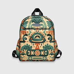 Детский рюкзак Абстрактный узор в мексиканском фолк-арт стиле