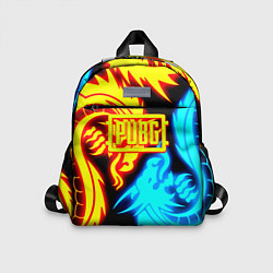 Детский рюкзак PUBG dgragon flame steel, цвет: 3D-принт