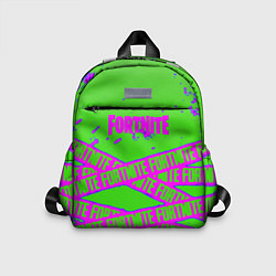 Детский рюкзак Fortnite неоновые краски, цвет: 3D-принт