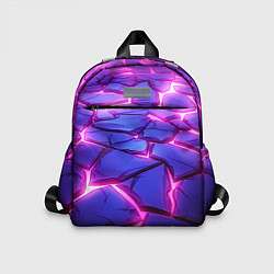 Детский рюкзак Неоновые фиолетовые камни со свечением
