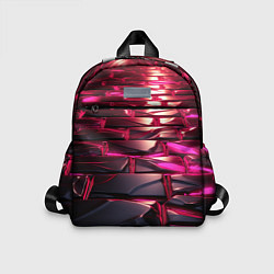 Детский рюкзак Неоновые фиолетовые и розовые камни