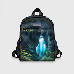 Детский рюкзак Призрак в лесу у воды, цвет: 3D-принт
