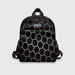 Детский рюкзак Шестиугольник пчелиный улей, цвет: 3D-принт
