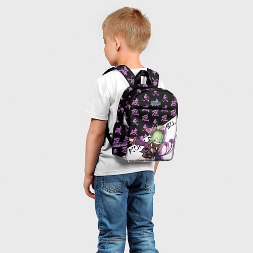 Детский рюкзак Куки Синобу иероглифы - Геншин Импакт / 3D-принт – фото 5
