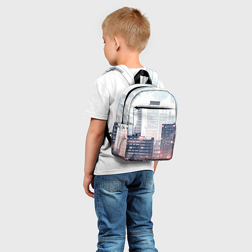 Детский рюкзак Безмятежный город / 3D-принт – фото 5