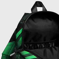 Детский рюкзак Абстрактная интерпретация зеленого, цвет: 3D-принт — фото 2