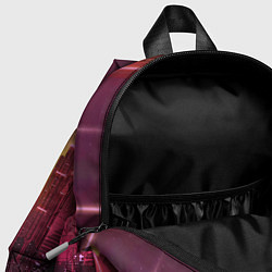 Детский рюкзак Губка Боб с пистолетом в неоновом городе, цвет: 3D-принт — фото 2