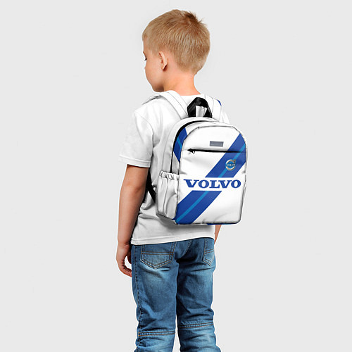 Детский рюкзак Volvo - white and blue / 3D-принт – фото 5