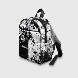 Детский рюкзак Король и шут - черно-белая абстракция, цвет: 3D-принт — фото 2