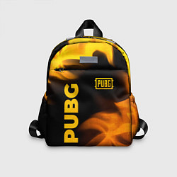 Детский рюкзак PUBG - gold fire gradient, цвет: 3D-принт