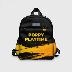 Детский рюкзак Poppy Playtime - gold gradient посередине, цвет: 3D-принт