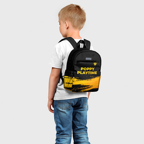 Детский рюкзак Poppy Playtime - gold gradient посередине / 3D-принт – фото 5