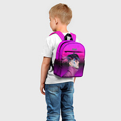 Детский рюкзак Lil Peep фиолетовый лук, цвет: 3D-принт — фото 2