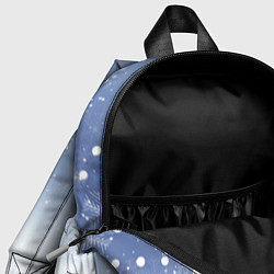Детский рюкзак Весёлый снеговик в колпаке, цвет: 3D-принт — фото 2