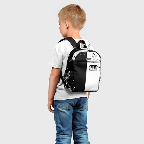 Детский рюкзак Pubg чернобелые краски / 3D-принт – фото 5