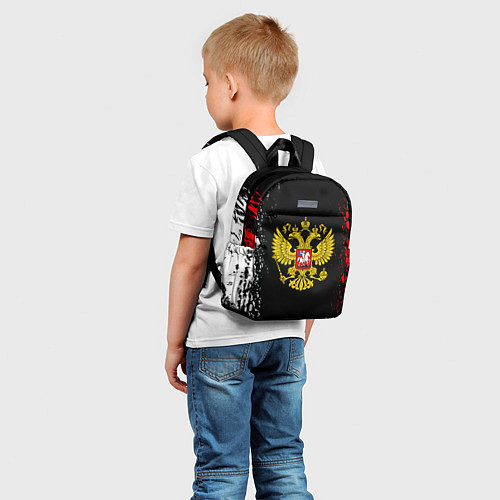 Детский рюкзак Россия герб краски / 3D-принт – фото 5