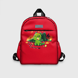 Детский рюкзак Новогодний кото-дракон, цвет: 3D-принт