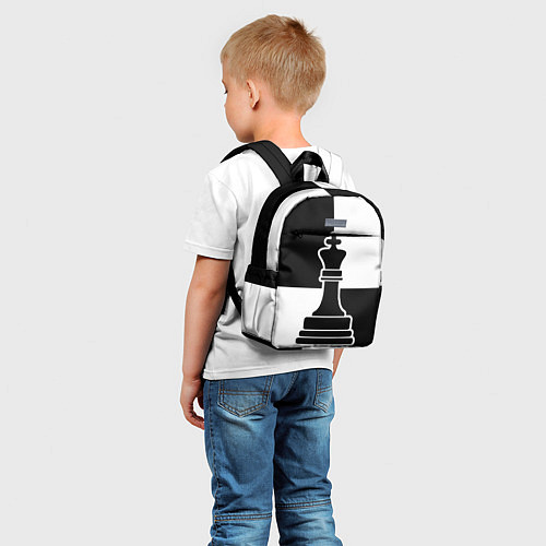 Детский рюкзак Шахматы - ферзь / 3D-принт – фото 5