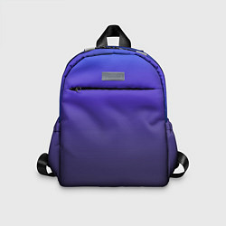 Детский рюкзак Градиент фиолетово голубой, цвет: 3D-принт