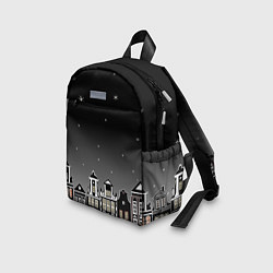 Детский рюкзак Ночной город и звездное небо, цвет: 3D-принт — фото 2