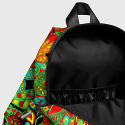 Детский рюкзак Индийский этнический орнамент пейсли, цвет: 3D-принт — фото 2