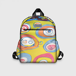 Детский рюкзак Хиппи арт, цвет: 3D-принт