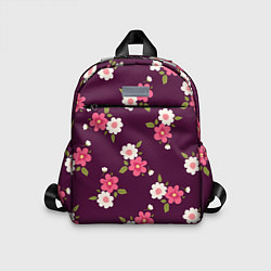 Детский рюкзак Цветочный паттерн в розовых оттенках