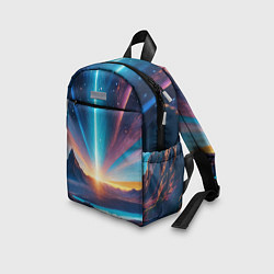 Детский рюкзак Фантастический пейзаж со вспышкой, цвет: 3D-принт — фото 2