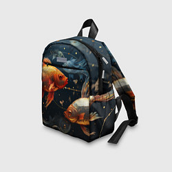 Детский рюкзак Рыбки на темном фоне, цвет: 3D-принт — фото 2
