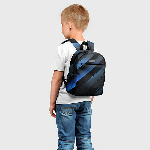 Детский рюкзак Синий хаос / 3D-принт – фото 5