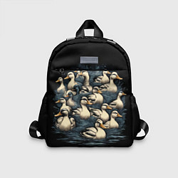 Детский рюкзак Утки в пруду, цвет: 3D-принт