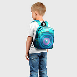 Детский рюкзак Фрактальная абстракция 3, цвет: 3D-принт — фото 2