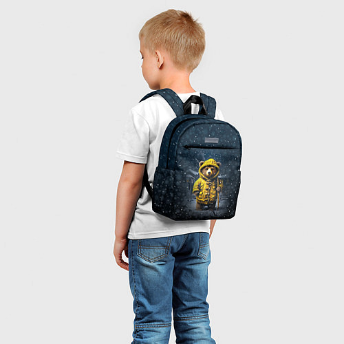 Детский рюкзак Медведь зимой / 3D-принт – фото 5