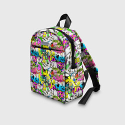 Детский рюкзак Цветное граффити, цвет: 3D-принт — фото 2