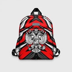 Детский рюкзак Россия - красная геометрия, цвет: 3D-принт