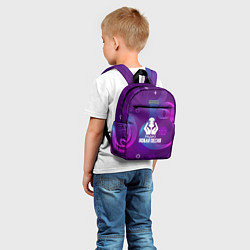 Детский рюкзак Радио Новая Песня Фиолетовый стиль, цвет: 3D-принт — фото 2