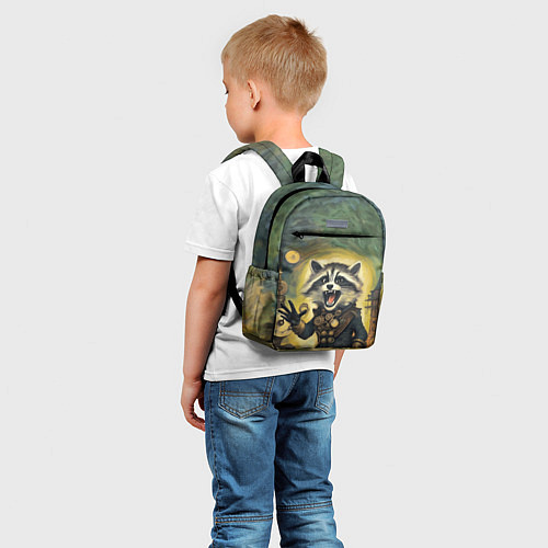 Детский рюкзак Крик стимпанк енота / 3D-принт – фото 5