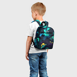 Детский рюкзак Акватический камуфляж, цвет: 3D-принт — фото 2