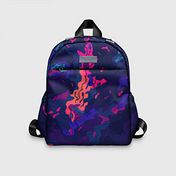 Детский рюкзак Яркая абстракция в стиле камуфляжа, цвет: 3D-принт