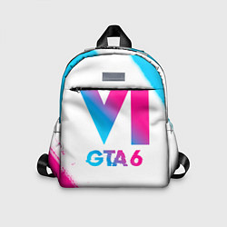 Детский рюкзак GTA 6 neon gradient style, цвет: 3D-принт