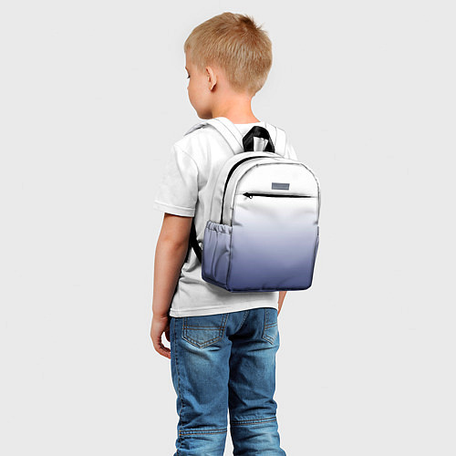 Детский рюкзак Туманный градиент бело-синий / 3D-принт – фото 5