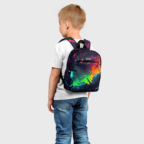 Детский рюкзак Яркие пятна абстракции / 3D-принт – фото 5