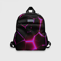 Детский рюкзак Неоновые плиты, цвет: 3D-принт