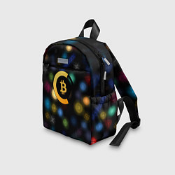 Детский рюкзак Bitcoin logo criptomoney, цвет: 3D-принт — фото 2