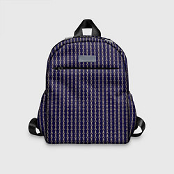Детский рюкзак Тёмно-синий и цепочки, цвет: 3D-принт